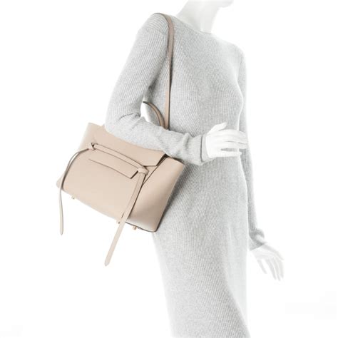 celine mini belt bag drummed calfskin|CELINE Grained Calfskin Mini Belt Bag Light Taupe.